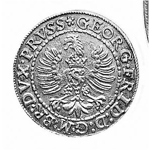 grosz 1595, Królewiec, Aw: Popiersie i napis, Rw: Orzeł...