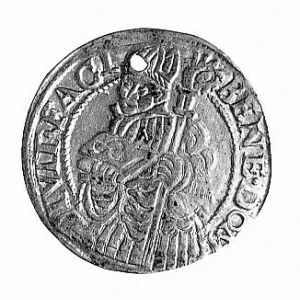 grosz 1561, Aw: Orzeł i napis WENCESLA. D. G. DVX. TESI...