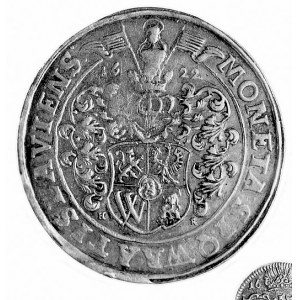 talar 1622, Wrocław, Aw: Popiersie i napis, Rw: Tarcza ...