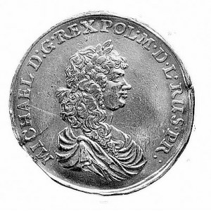 medal z okazji zaślubin pary królewskiej 1670 r., Aw: P...