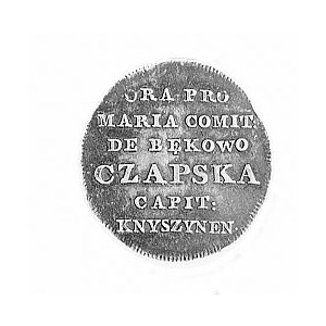 medalik Marii Czapskiej (1723-1774) autorstwa Holzhaeus...