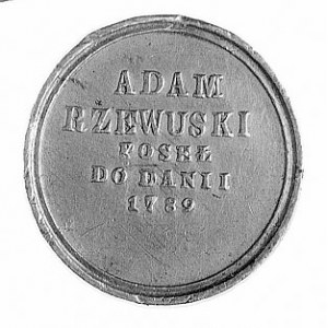 medalik autorstwa G. Majnerta, 1789 r. Aw: Popiersie St...