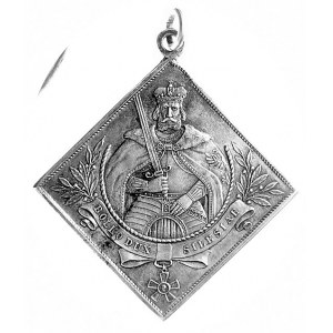 medal kwadratowy z zawieszką na 10-lecie Kapituły Order...