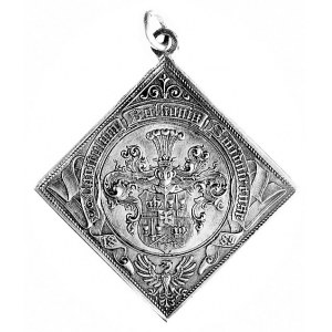 medal kwadratowy z zawieszką na 10-lecie Kapituły Order...