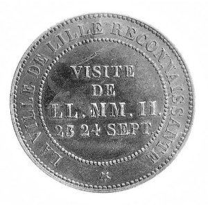 10 centimów 1853- moneta pamiątkowa wybita z okazji wiz...