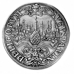 talar 1642, Augsburg, Aw: Popiersie cesarza Ferdynanda ...