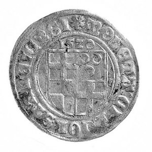 batzen 1520 z tytulaturą cesarza Karola V, Aw: Herb mia...