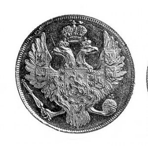 3 ruble srebrem 1842, Petersburg, Aw: Orzeł dwugłowy, R...