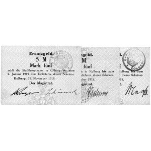 Kołobrzeg (Kolberg)- 5 marek (3 różne odmiany podpisów)...