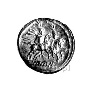 kwinar anonimowy 211-210 pne, Aw: Głowa Romy w prawo, z...