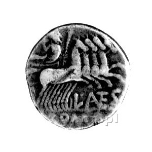 denar- L. Antestius Gragulus 136 pne, Aw: Głowa Romy w ...