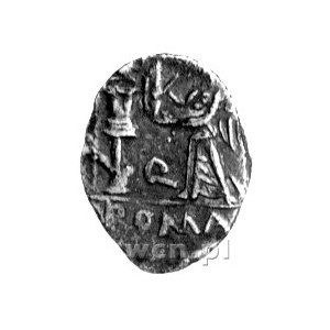 kwinar- C. Egnatuleius C. f. 97 pne, Aw: Głowa Apolla w...