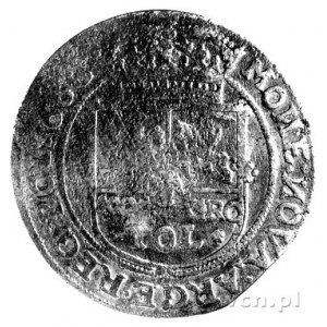tymf 1663, Lwów, duża litera R w monogramie królewskim,...