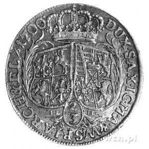 2/3 talara /gulden/ 1700, Drezno, literki mincerza IL-H...