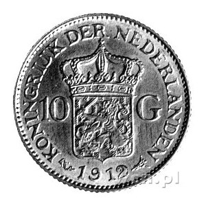 10 guldenów 1912, Utrecht, Fr. 349,6,72g.