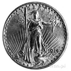 20 dolarów 1914, San Francisco, Fr. 186, 33,44g.