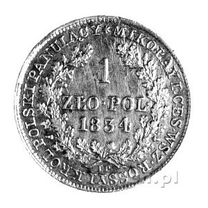 1 złoty 1834, Warszawa, Plage 80.