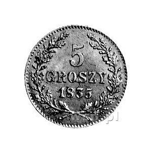 5 groszy 1835, Wiedeń, drugi egzemplarz.