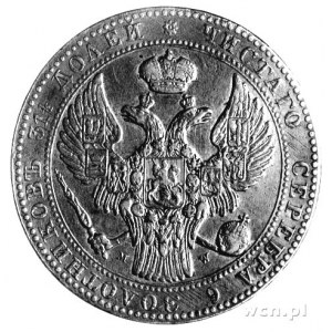 1 1/2 rubla = 10 złotych 1839, Warszawa, Plage 337, rza...