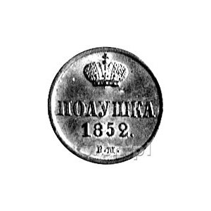 połuszka 1852, Warszawa, Plage 532, wyśmienity stan zac...