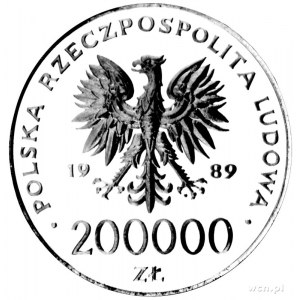 200.000 złotych 1989, Warszawa, Jan Paweł II, Parchimow...