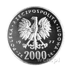 2.000 złotych 1977, Warszawa, Fryderyk Chopin. Parchimo...
