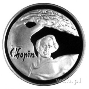 200 złotych 1995, Warszawa, Fryderyk Chopin, 15,56g, ba...