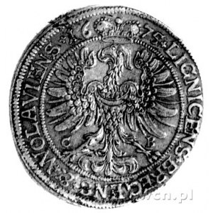 15 krajcarów 1675, Brzeg, XV pod popiersiem księcia, F....