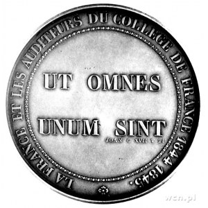 znani profesorowie College de France- medal pamiątkowy ...