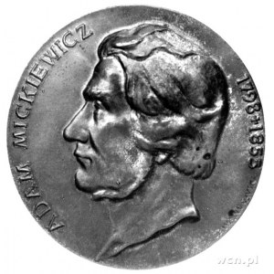 jednostronny medal Mickiewicza proj. Lewandowskiego 190...