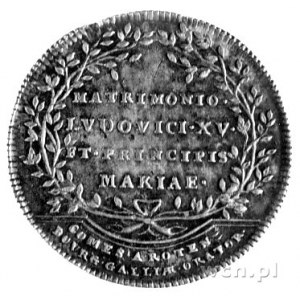 Maria Leszczyńska i Ludwik XV- medal zaślubinowy autors...