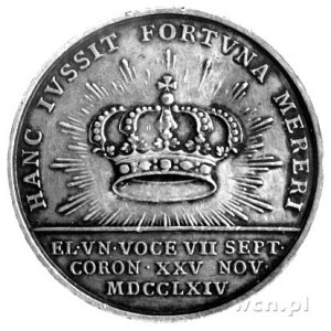 Stanisław August Poniatowski- medal koronacyjny autorst...