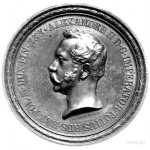 medal autorstwa Minheymera wybity w 1857 r. z okazji ot...