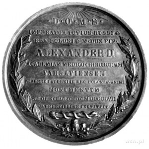 medal autorstwa Minheymera wybity w 1857 r. z okazji ot...