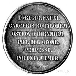 medal na pamiątkę uwięzienia i wygnania kardynała Ledóc...