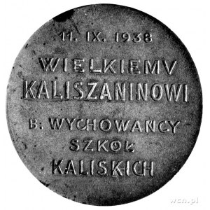 medal z okazji 100-lecia urodzin Adama Asnyka 1938 r., ...