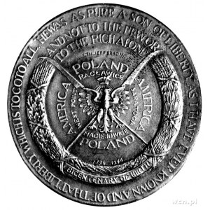medal autorstwa Th. Jeffersona wybity w 200-lecie urodz...