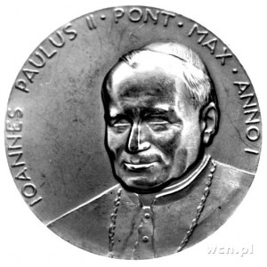 medal złoty papieża Jana Pawła II autorstwa R. Vistoli,...