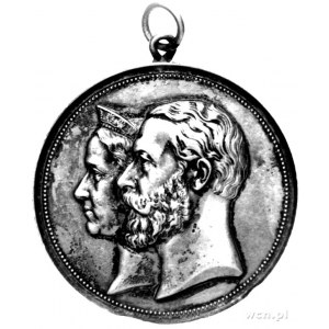 medal pamiątkowy Akwizgranu (Aachen) 1883 r., Aw: Popie...