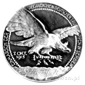 medal gen. von Gallwitza 1915 r., Aw: Popiersie generał...