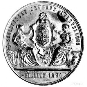 medal Wystawy Śląskiego Rzemiosła w Bielsku 1890 r., Aw...