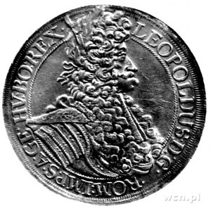 talar 1695 Wiedeń, Aw: Popiersie, Rw: Orzeł cesarski, H...