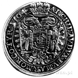 półtalar 1704, Krzemnica, Herinek 855.