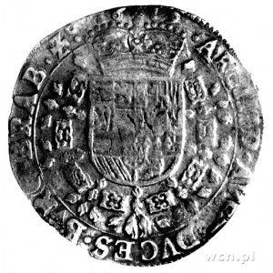 patagon 1619, Bruksela, Aw: Krzyż burgundzki i napis w ...