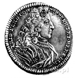Fryderyk Ferdynand 1721 - 1773, odbitka dukata w srebrz...