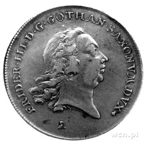 Fryderyk III 1732 - 1772, talar 1765, Aw: Głowa w lewo,...