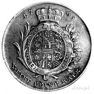 Fryderyk III 1732 - 1772, talar 1765, Aw: Głowa w lewo,...