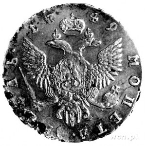 rubel 1749, Petersburg, Uzdenikow 0820.
