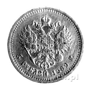 5 rubli 1889, Fr. 151, Uzdenikow 0301, 6,40g.