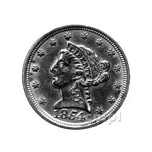 2 1/2 dolara 1854, Filadelfia, Fr. 114, 4,16g.